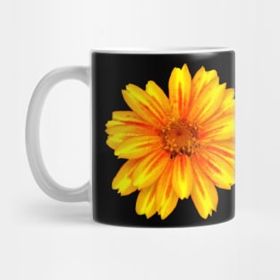 unique yellow red flower, bloom, flowers, petals Mug